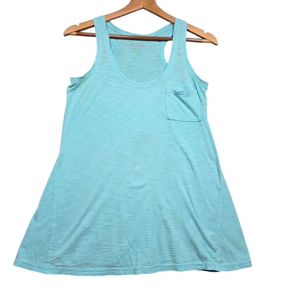 Lilly Pulitzer Racerback Light Blue TankTop Size Small